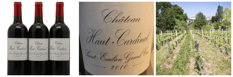 샤또 오 카디날 생떼밀리옹 그랑 크뤼 2010 사진 3개