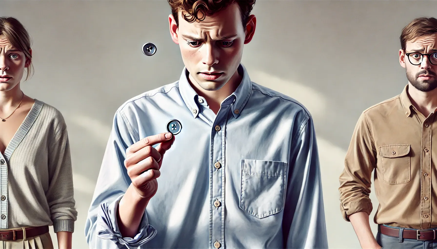 단추가 떨어져 불편해하는 꿈