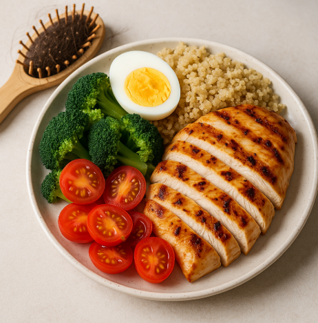 단백질 식단으로 탈모관리