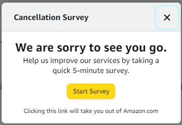 아마존 프라임 해지 방법