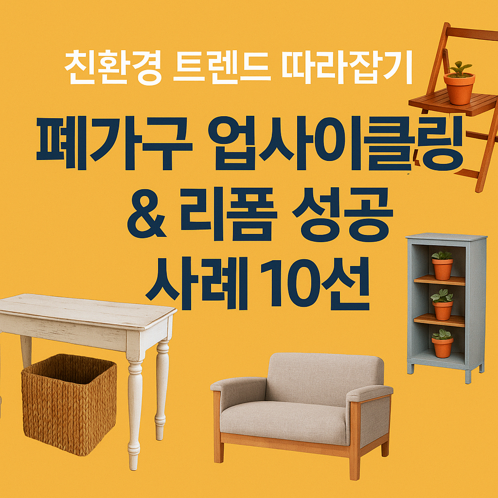 친환경 트렌드 따라잡기 : 폐가구 업사이클링 &amp; 리폼 성공 사례 10선