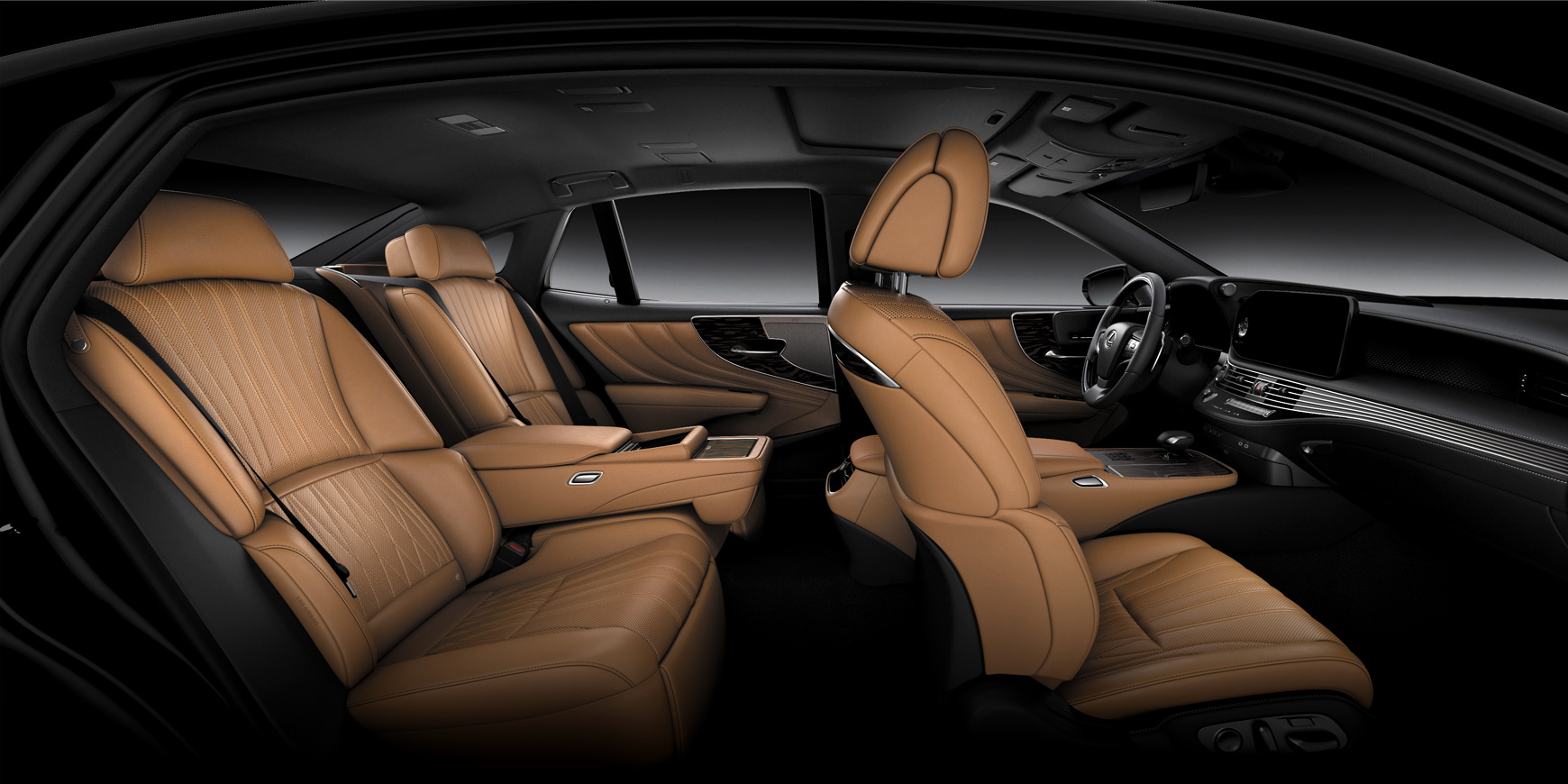 2023년형 LS500h 모델 실내 시트 사진