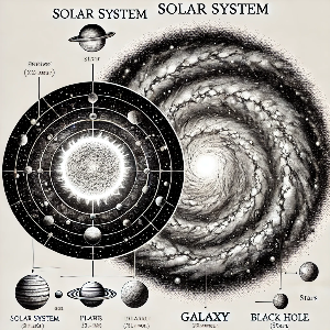 태양계와 은하계의 차이점