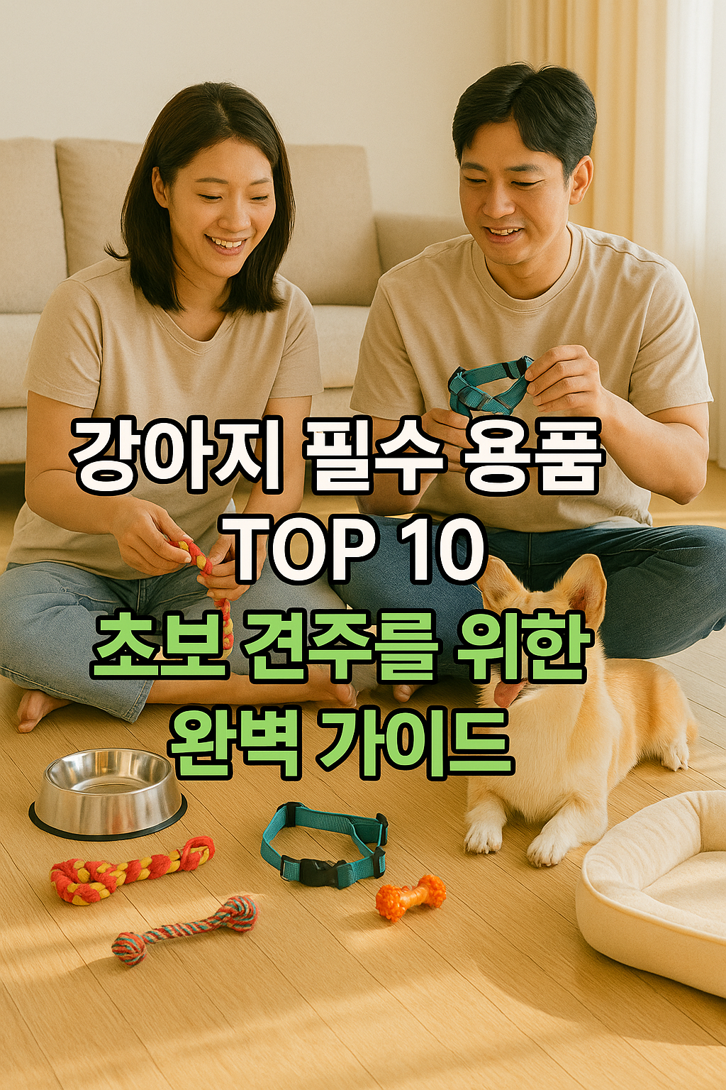 강아지 필수 용품 확인