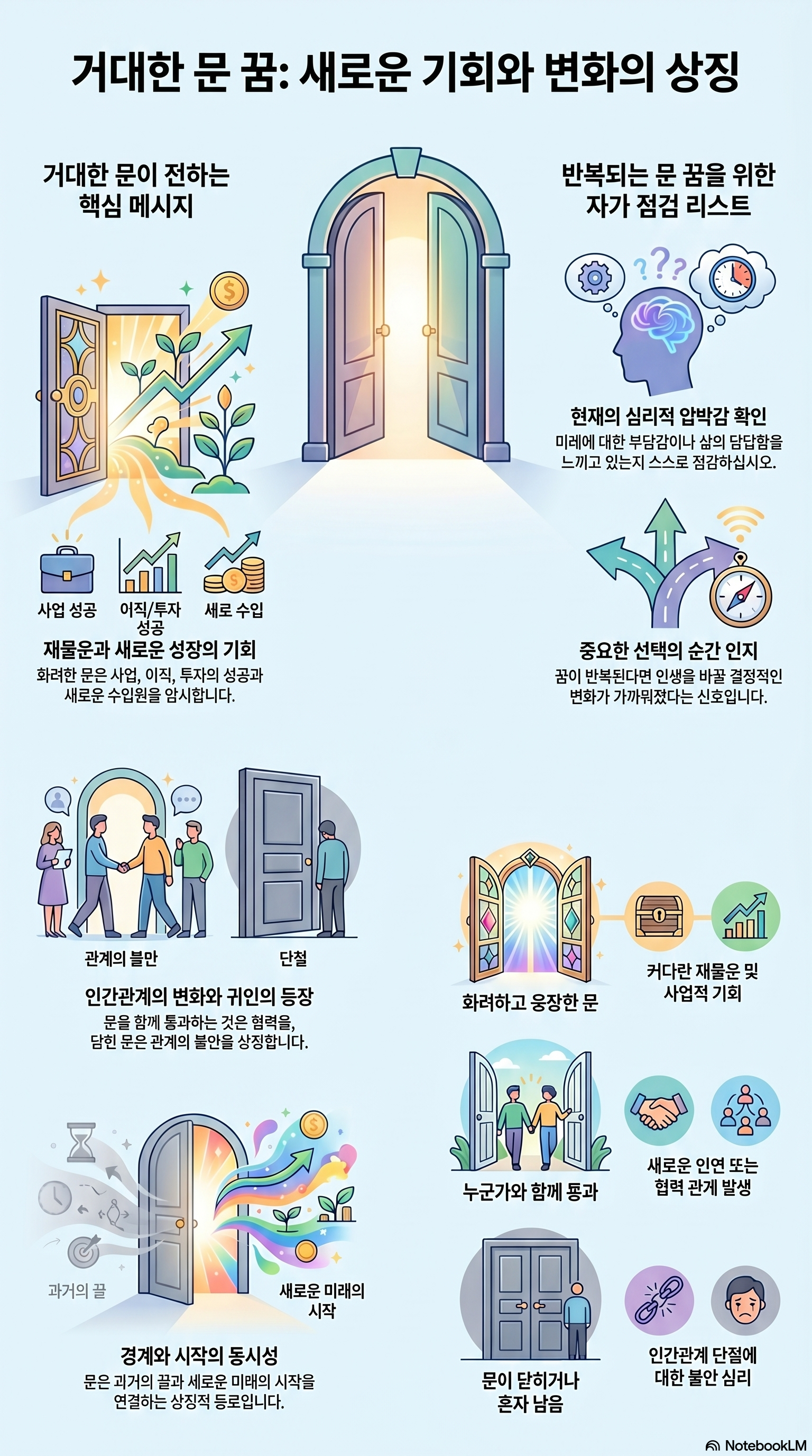 거대한 문을 통과하는 꿈