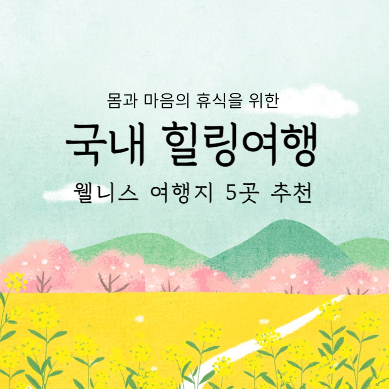 국내 힐링 여행