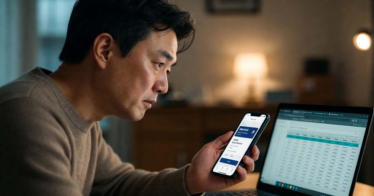 에어드롭 부업과 온라인 투자 리스크를 분석하는 개인 작업 환경 모습
