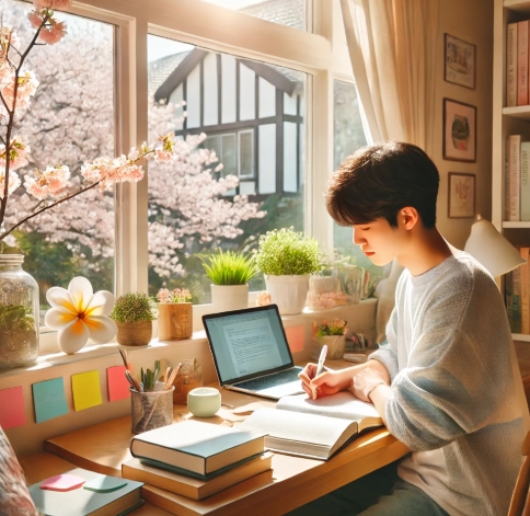 봄철 수험생 공부