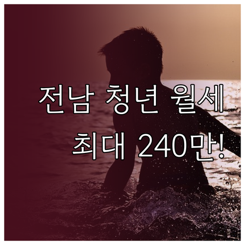 전남 청년 월세 지원 복지로 온라인 ..