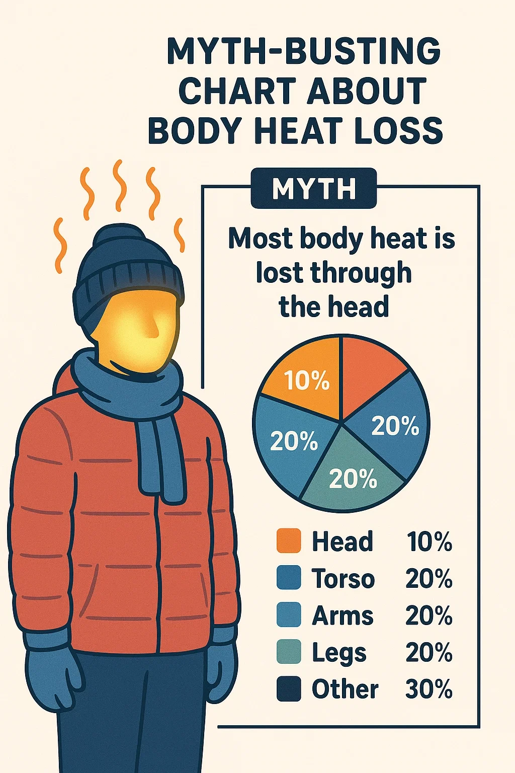 체온은 어디로 빠져나갈까