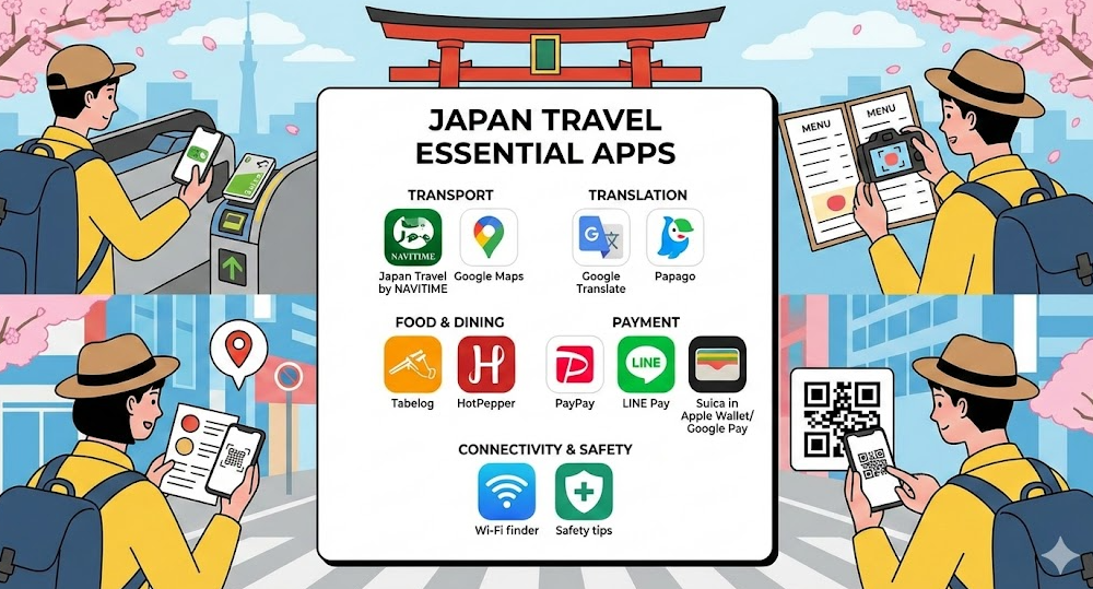 일본 여행 필수 앱