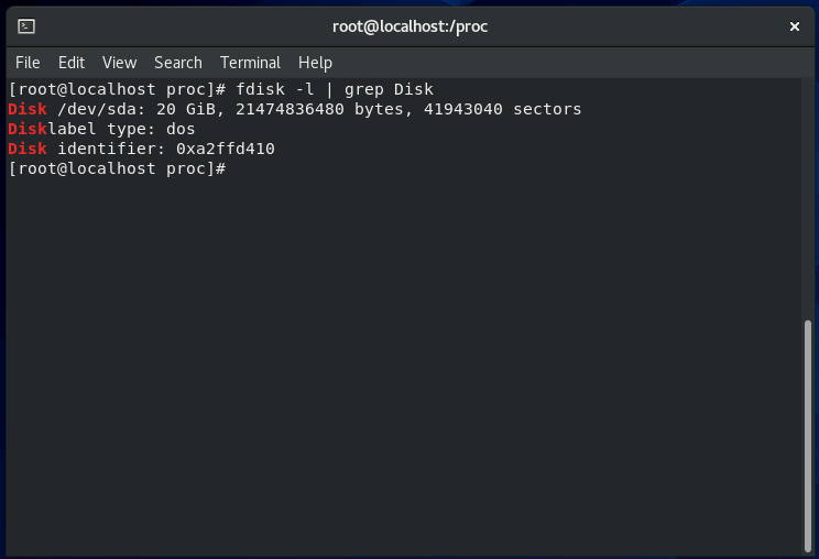 파티션에서 디스크 정보만 가져오기