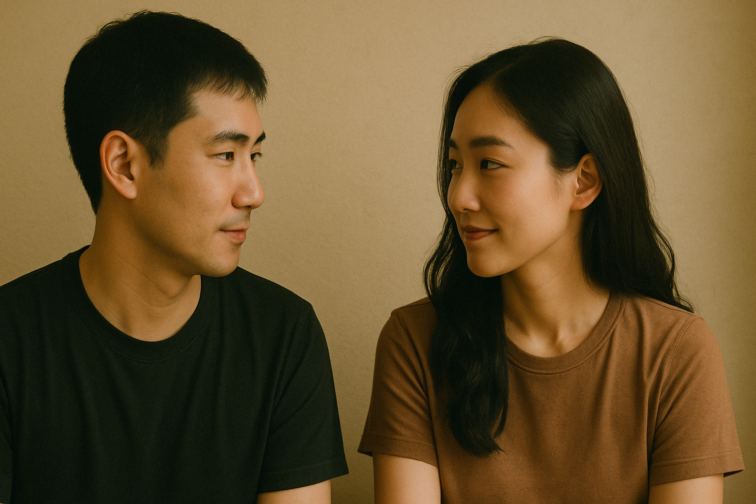 말 없이 교감하는 사람들(Ai생성이미지)