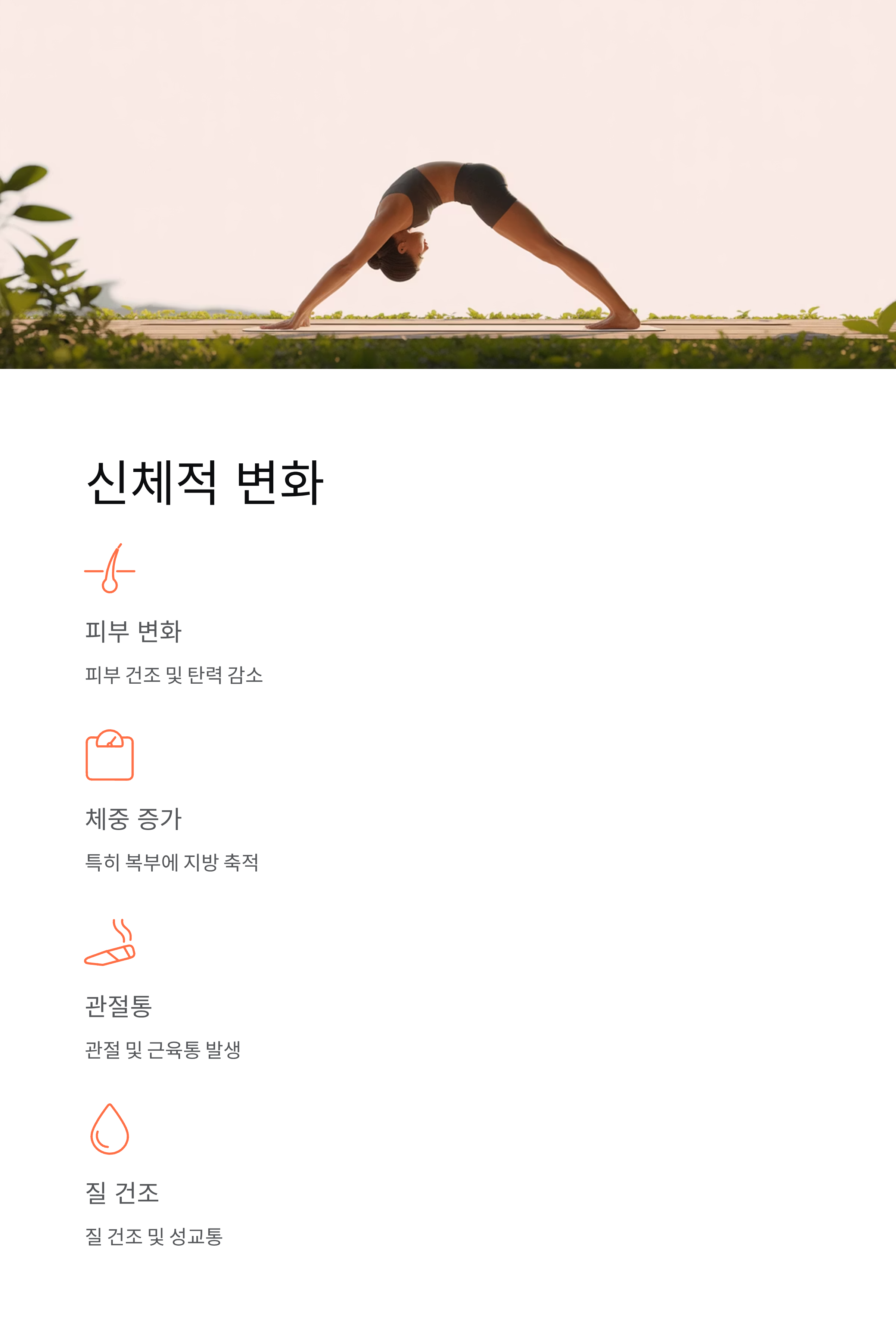 폐경증상,초기,장기적건강영향,증상완화 완벽가이드