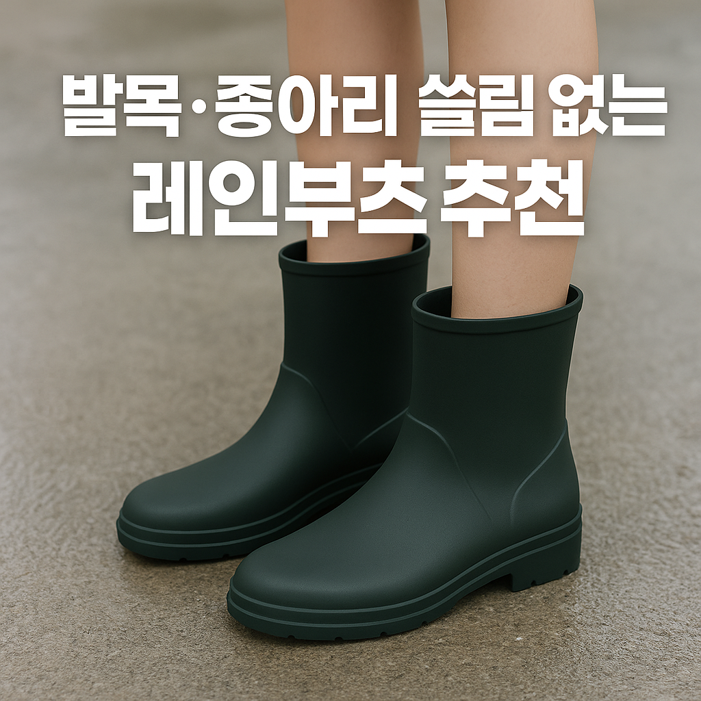 발목·종아리 안 쓸리는 부드러운 레인부츠 추천