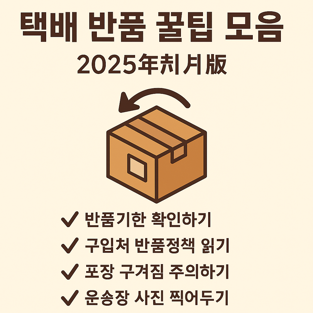 택배 반품 꿀팁