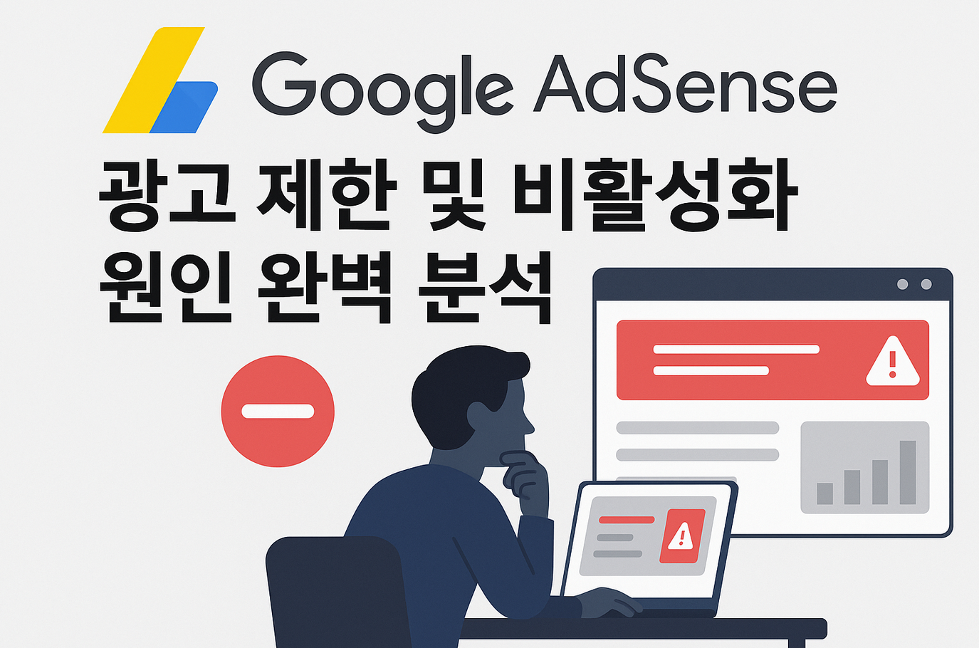 구글 애드센스 광고 제한 및 비활성화 원인