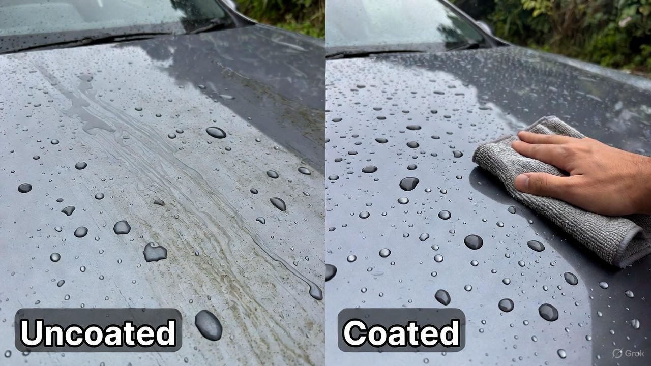 자동차 유리막 코팅 관련 사진