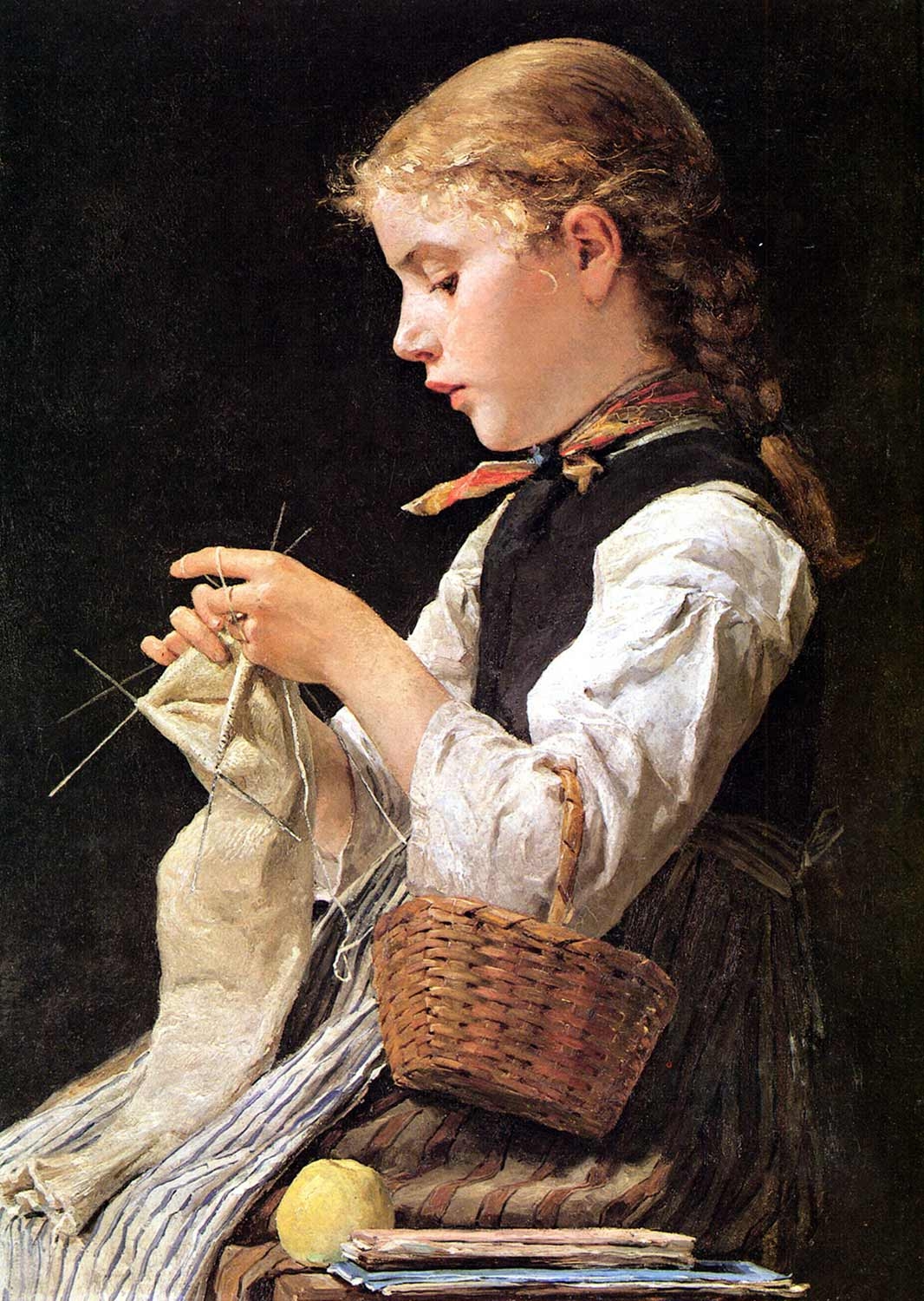 알베르트 앵커(Albrecht Anker), 스위스, 화가, 1831-1910