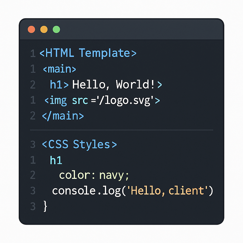 Astro 컴포넌트 구조 및 스타일링 예시
