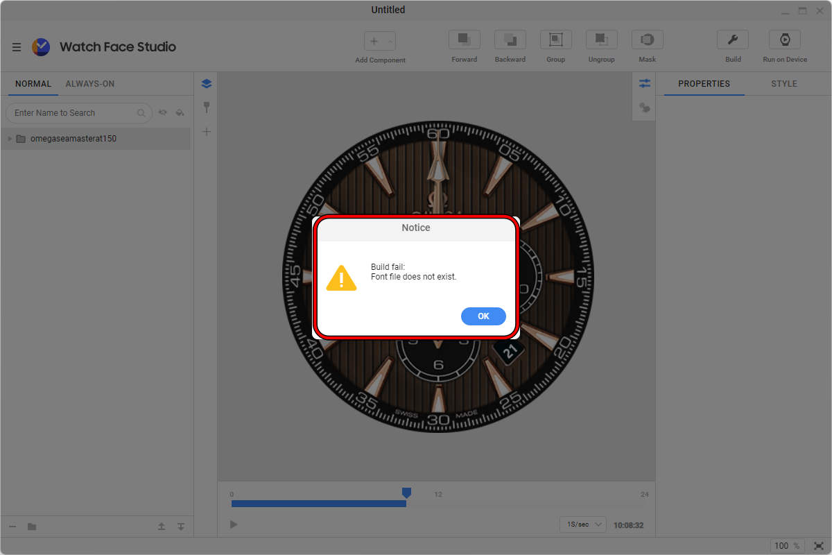 Font file does not exist