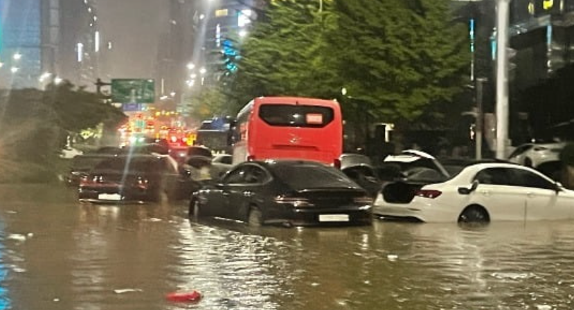 폭우 침수차 피해