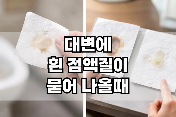 대변에 흰 점액질이 묻어 나올때