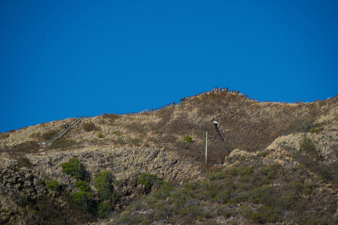 하와이 다이아몬드 헤드 올라가는길
