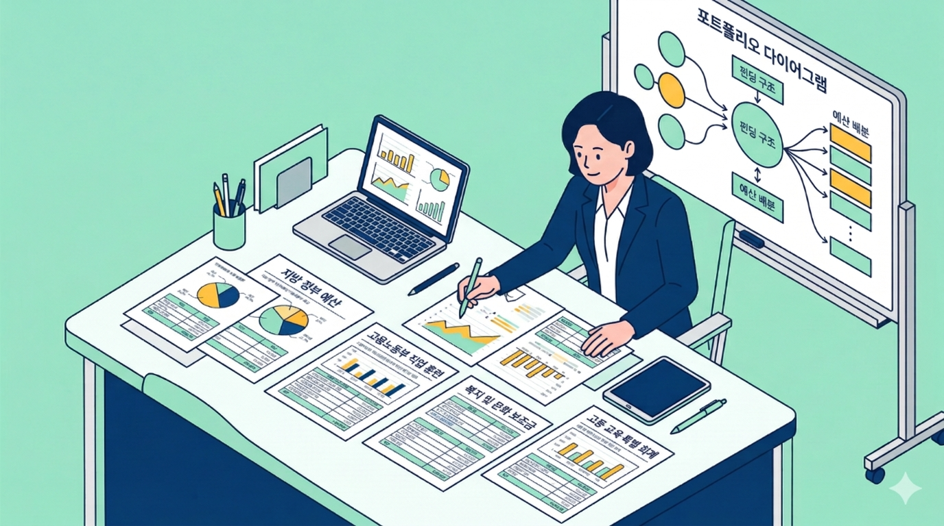 중앙정부, 지자체, 고용노동부 등 다양한 재원을 통합적으로 기획하고 관리하는 평생교육사의 전문적 역량을 보여줍니다.