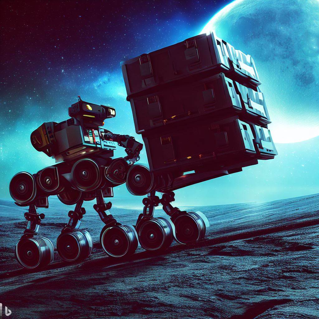 가상의 화물 이동 이미지