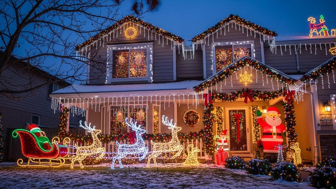 크리스마스 조명장식