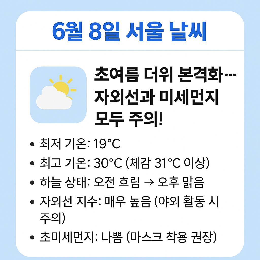 6월 8일 날씨 썸네일