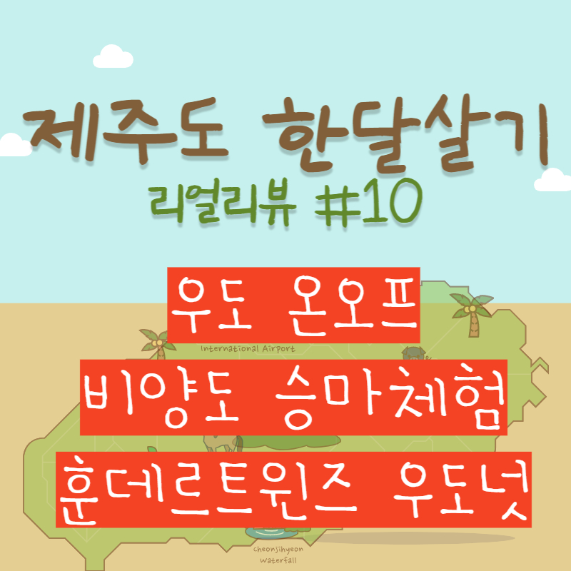 우도 온오프&#44; 비양도 승마체험&#44; 훈데르트윈즈 우도넛방문 후기