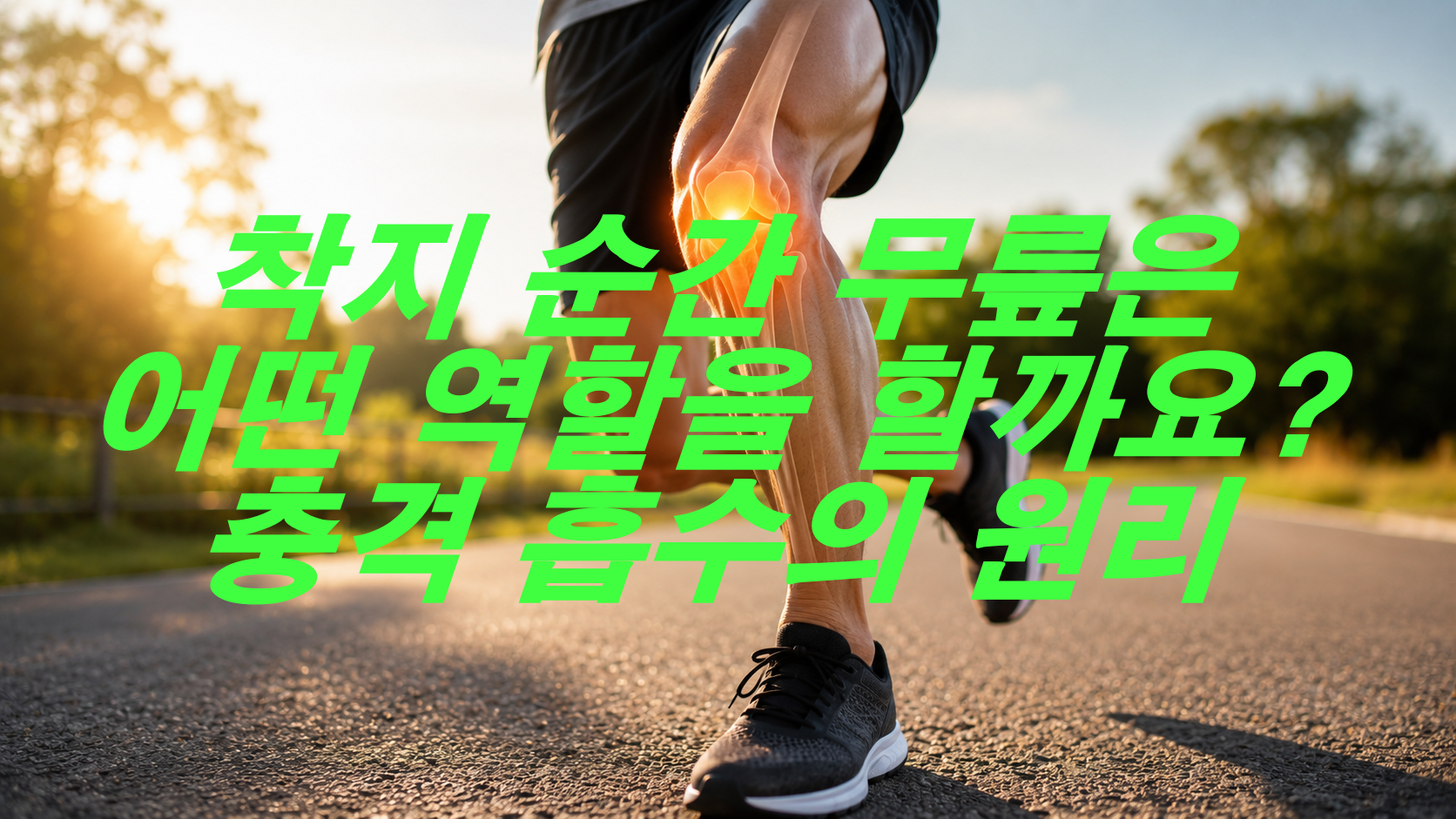 착지 순간 무릎은 어떤 역할을 할까요? 충격 흡수의 원리