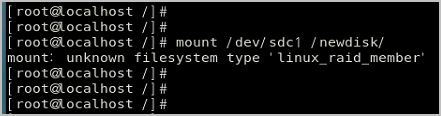 unknown filesystem type linux_raid_member