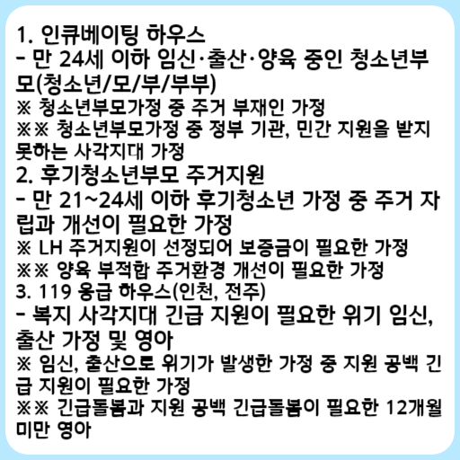 2023 청소년부모 주거지원사업