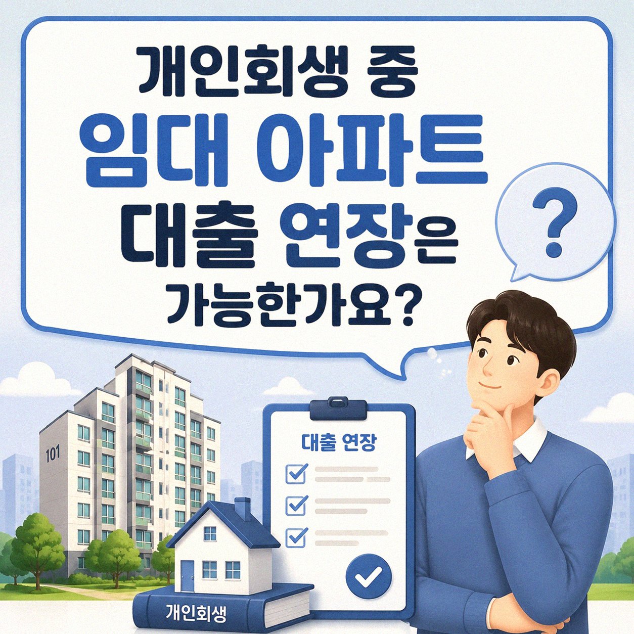 개인회생 중 임대 아파트 보증금 대출 연장 문의