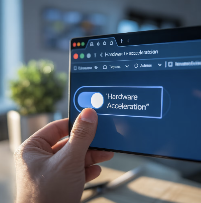 4단계: 최후의 수단&amp;#44; 하드웨어 가속 기능 끄기