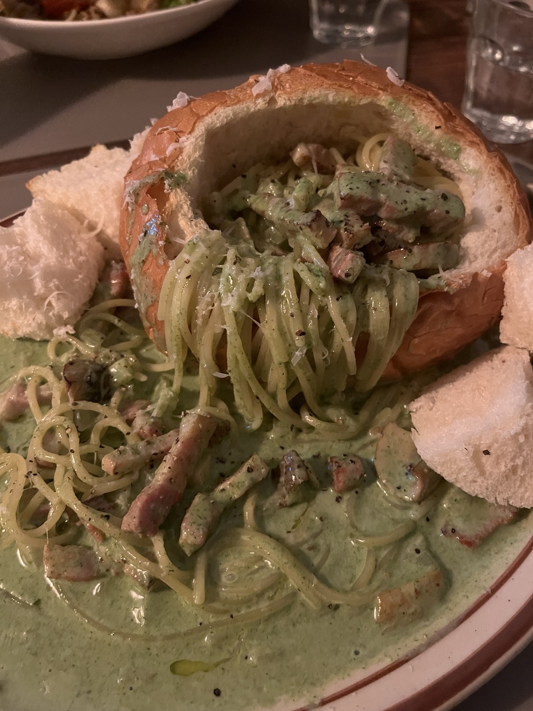 은평구 불광동 크림 파스타 시금치 크림 빠네