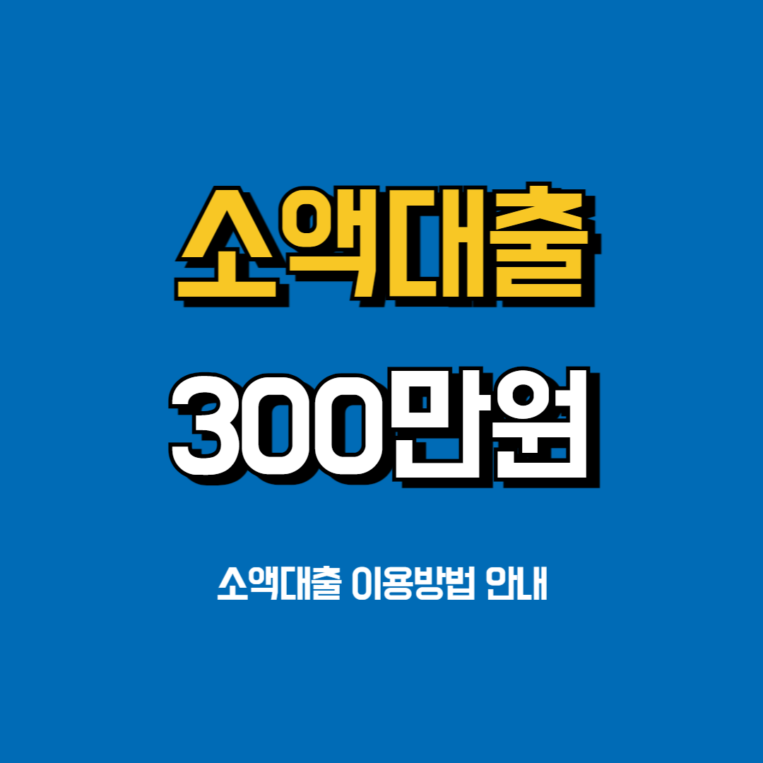 소액대출300만원
