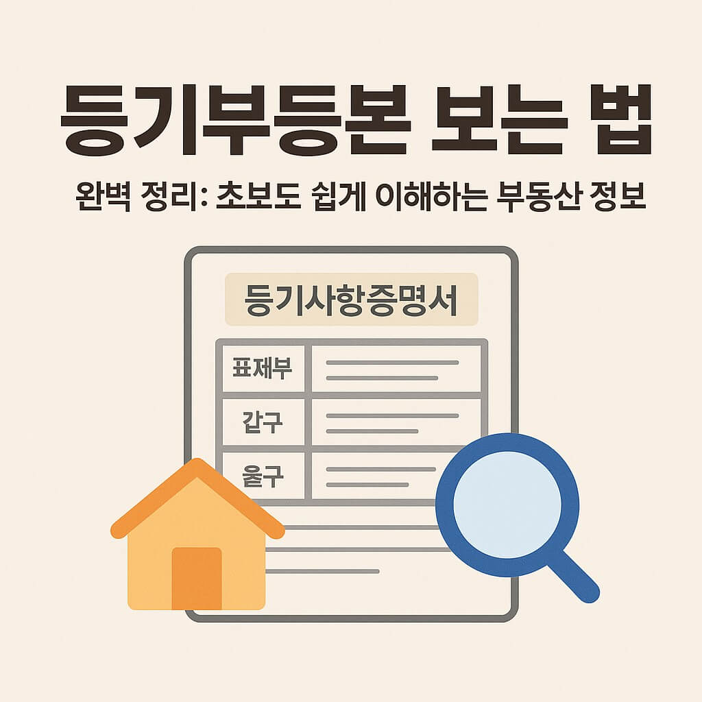 등기부등본 보는 법