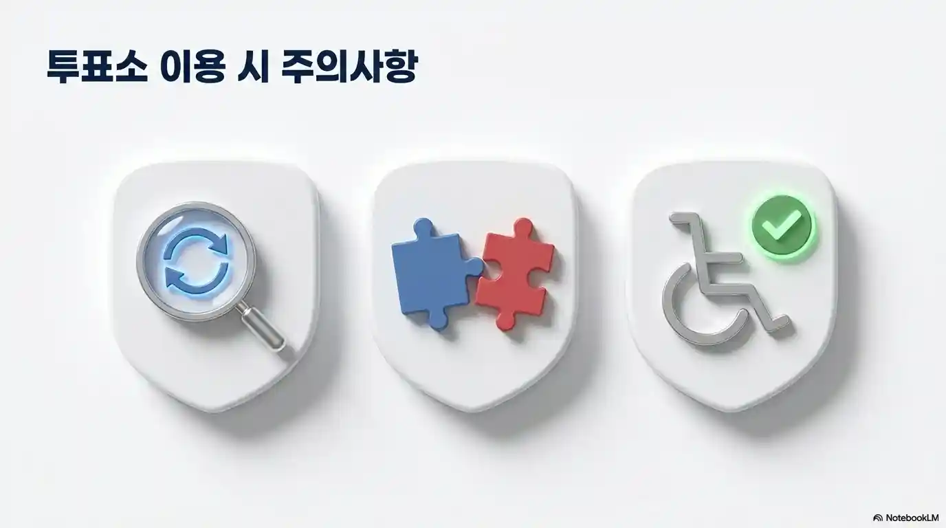 투표소 이용시 주의사항