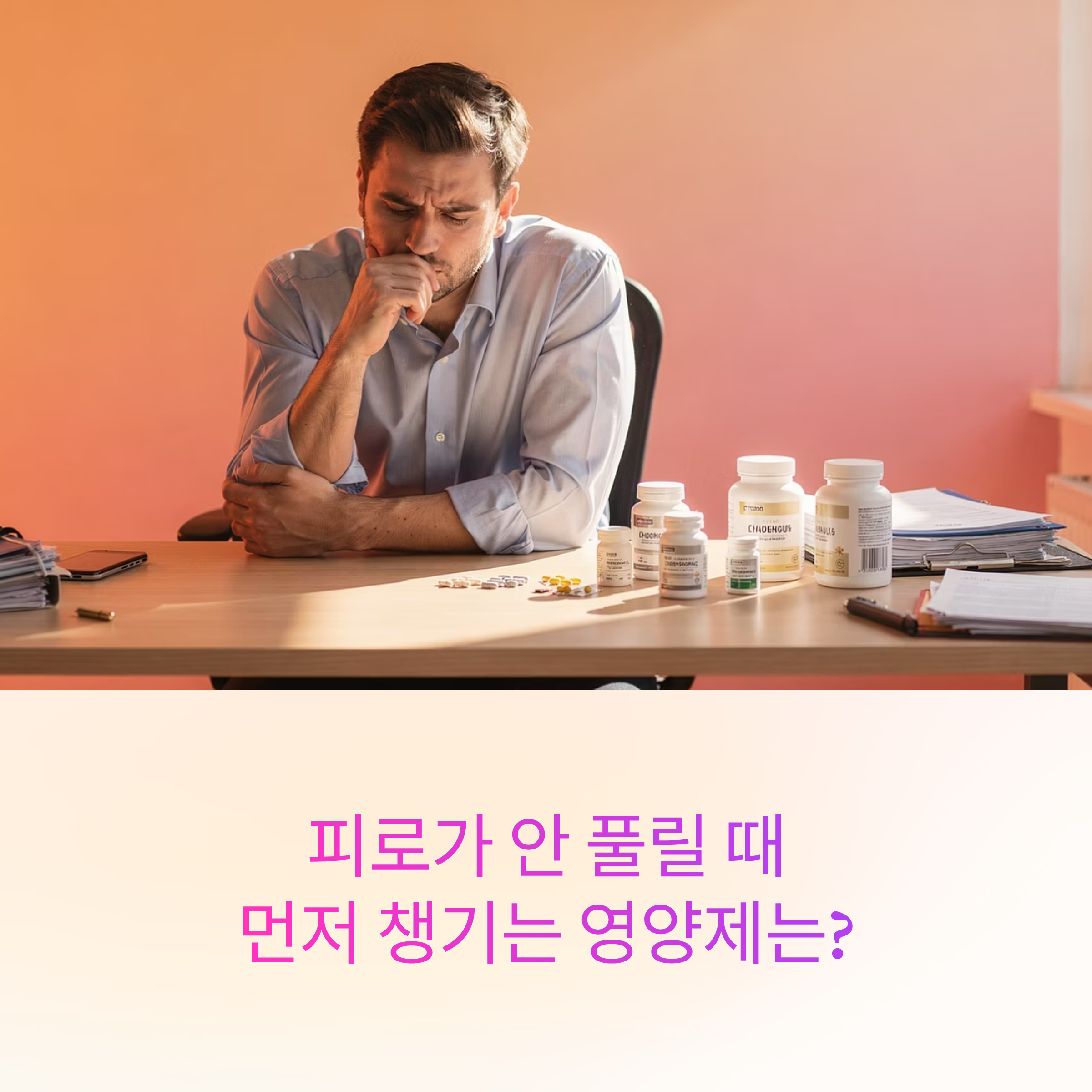 피로가 안 풀릴 때