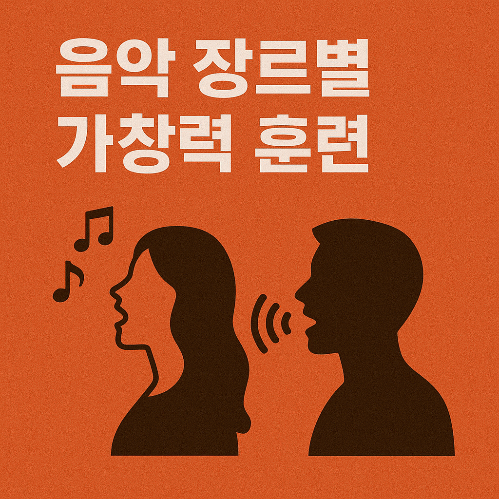 음악 장르별 가창력 훈련 차이 관련 사진