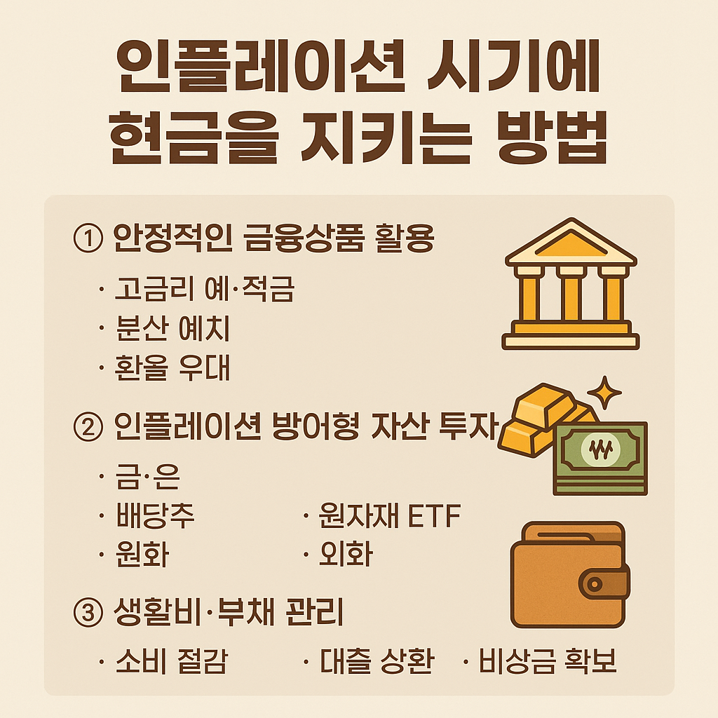 인플레이션 시기에 현금을 지키는 방법