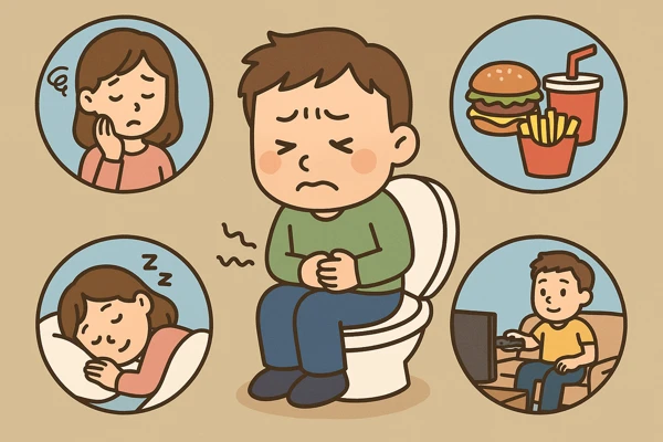 변비 불규칙한 생활 리듬