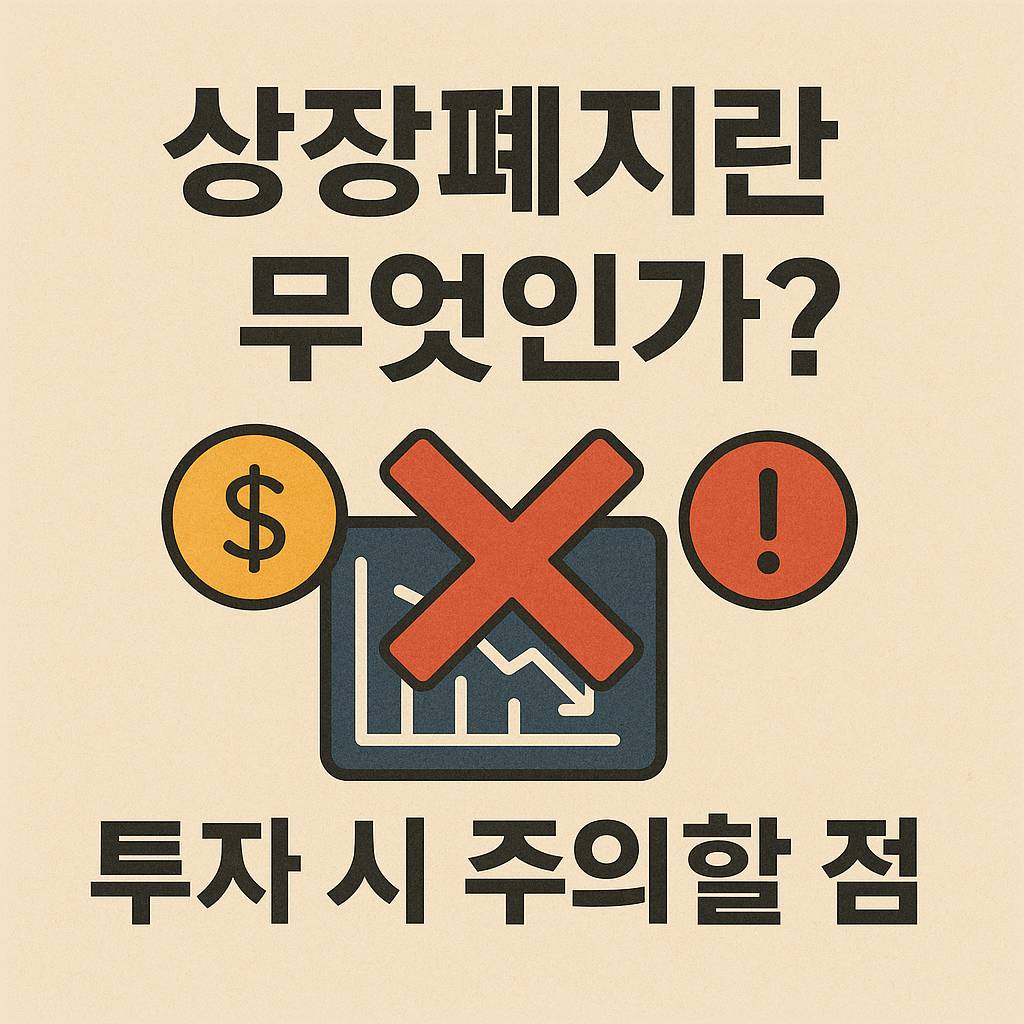상장폐지란 무엇인가? 투자 시 주의할 점