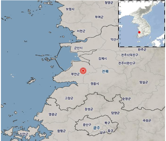 전남 부안 지진