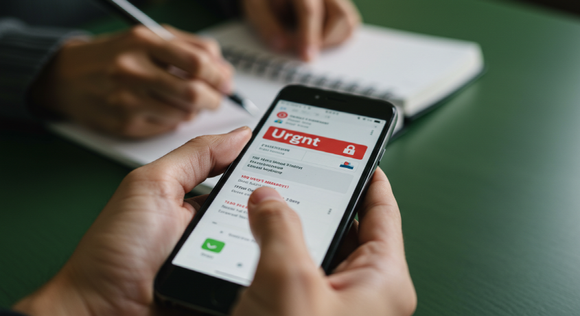 가상자산 사기 피해 증거를 확보하기 위해 스마트폰 화면을 캡처하는 모습