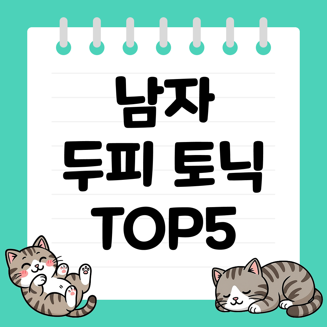 피지&middot;비듬 고민 해결 남자 두피 토닉 추천 순위 TOP5